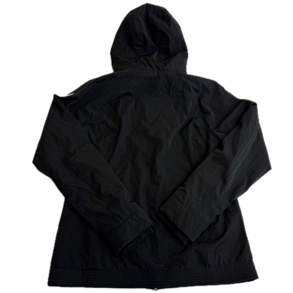 Hollister Jacket Womens Medium Black All Weather Hooded Fleece Lined Gorpcore - Picture 3 of 9